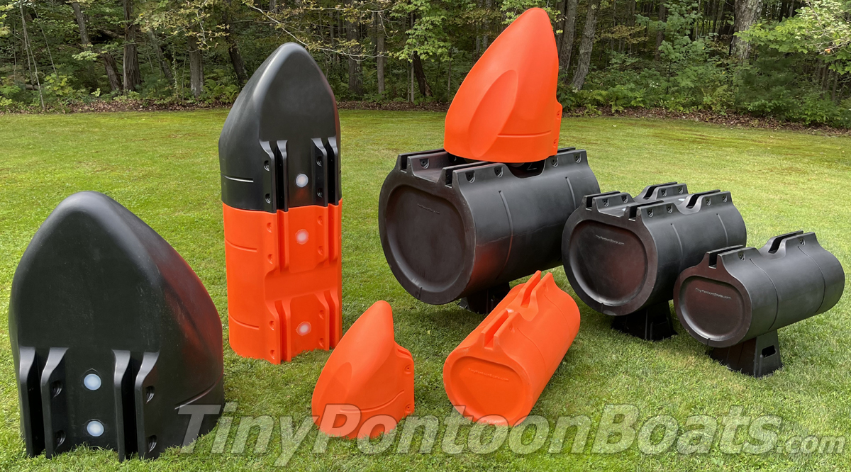  603-630-5658 - HDPE PLASTIC PONTOON FLOATS FOR BOATS,  RAFTS, BARGES, & ROBOTS